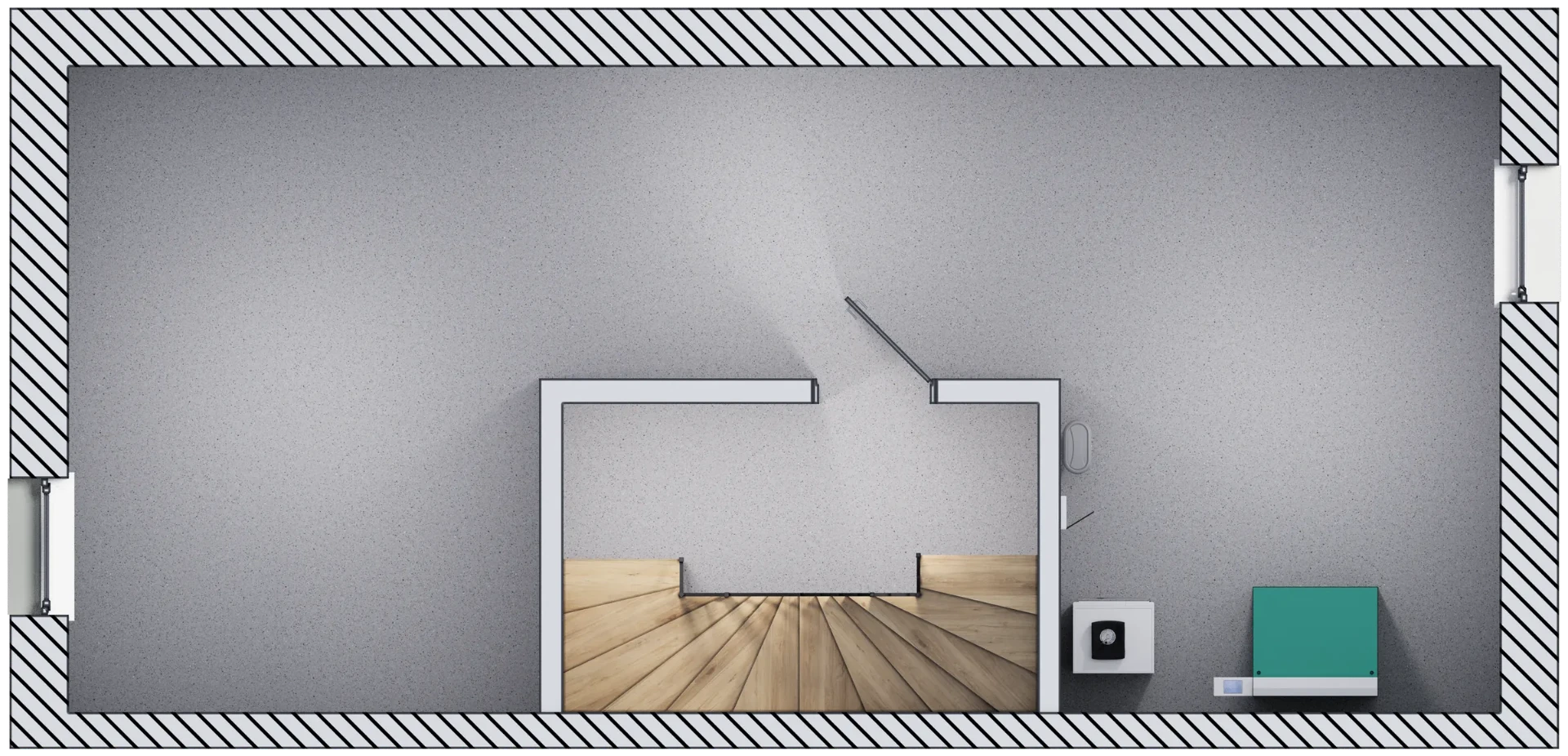 Grundriss Untergeschoss — Beispielgrundriss Haus A01